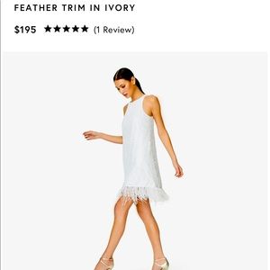 Adrianna Papell/Aidan Mattox White sequin dress